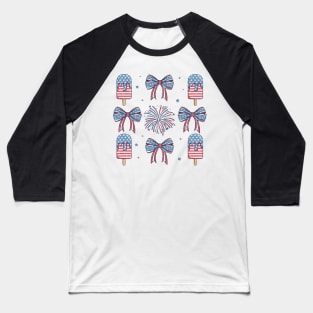 4th of July independency day memorial day Retro Funny Baseball T-Shirt